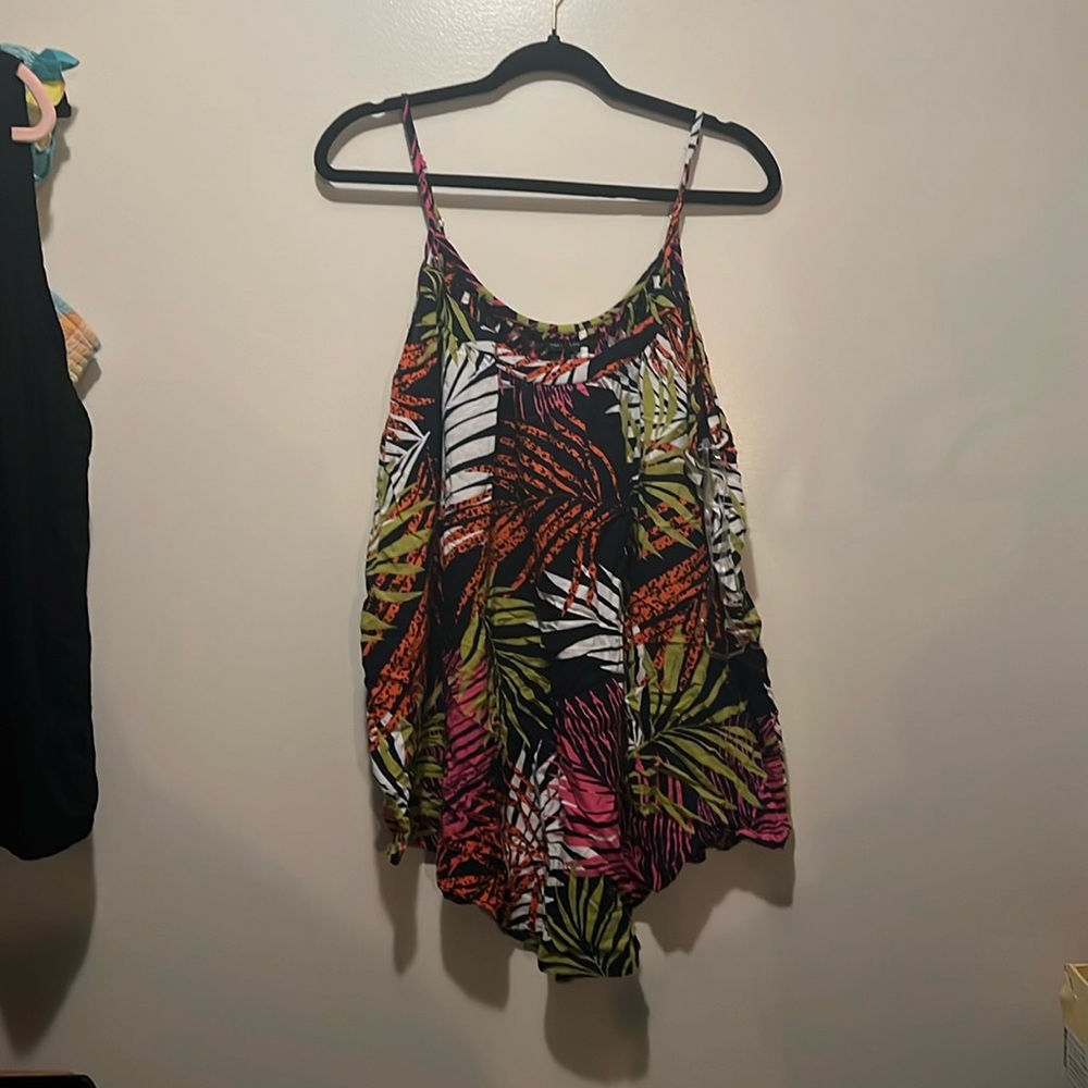 Multicolor print tank top